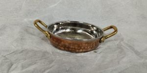 Steel Copper Hammered Fry Pan