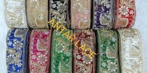 Customized Embroidered Floral Lace