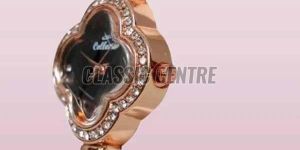 Rose Gold Women Analog Watch with Steel Band