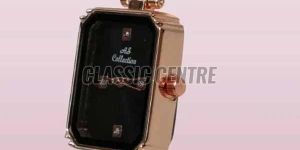 Square Shape Women Steel Strap Analog Watch