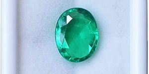 Oval Green Emerald Gemstone