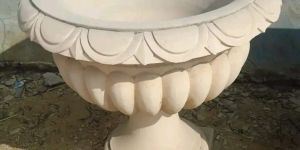 Beige Sandstone Flower Pot