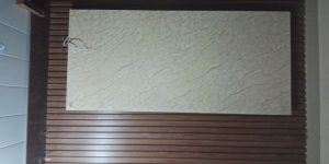 WPC Louvers Wall Paneling UV Marble Design