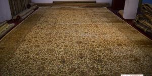 All OVER Cream Silk ON Silk 24/24 Handmade Carpets