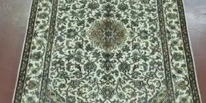 Kashan Cream Silk Cotton Handmade Carpets