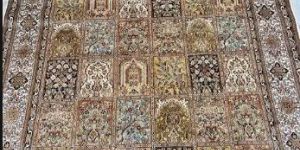 Royal Taj Hand Knotted Kashmiri Pure Silk Carpet