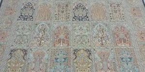 Hamdan Handmade Hand Knotted Silk Carpet