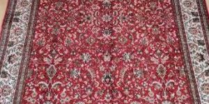 All Over Red Silk Cotton Carpets