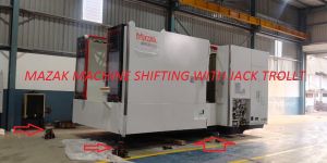 CNC Machine Shifting Service with Jack Trolley