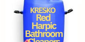 Red Harpic Bathroom Cleaners