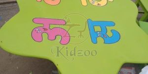 Star Shape Wooden Play School Table