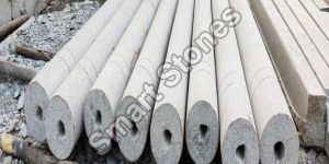 Round Natural Stone Pillar