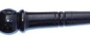 Black Carved Chillum Pipe