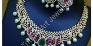 Traditional Rajwadi Style Necklace Set