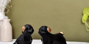 Resin Dog Pair Statue