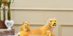Resin Tiger Family Statue