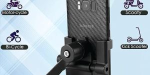 Universal Bike Mobile Holder - 100% Metal Alloy 360 Degree Rotating