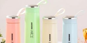 Water Bottle With Silicone Protective Cover Leak-proof BPA Free Water Bottle For School