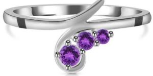 Ladies Purple Amethyst Ring