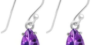 Purple Amethyst Earring