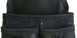 RIGGER BAG IN TOP GRAIN LEATHER BLACK COLOUR