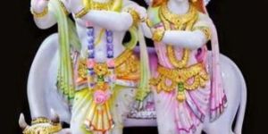 Marble Stone Radhe Krishna Statue