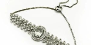 ZIRCONIA CHARM SLIDER BRACELET