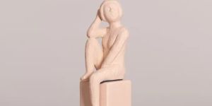 Wonder Why (Light Orange) Ceramic Home Decor