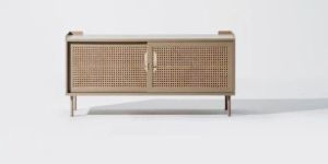 WRAP WICKER CONSOLE M