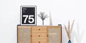 WRAP WICKER DRAWER CONSOLE