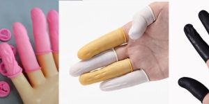 anti-static esd safe chlorinated disposable latex finger cots