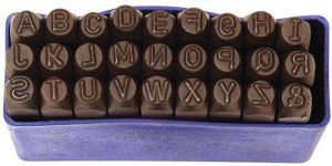 Steel Letter Punch 26 PCS SET