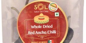 Sol Whole Dried Red Ancho Chillies with Stem (50g)