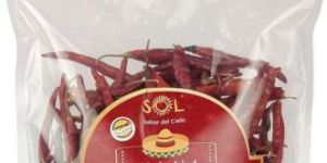 Sol Whole Dried Red Arbol Chillies with Stem