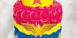 Super Women Theme Cake