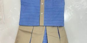 Oxford Cotton School Uniform Shirt Skirt Set