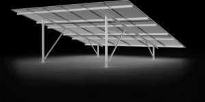 Modular Double Post Solar Panel Mounting Structure