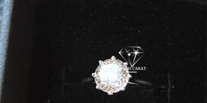 the Beautiful Lab Grown Portuguese Round Cut Diamond Ring