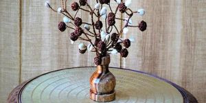 Rudraksha-kaudi-gomti Chakra Bouquet- 54 Beads