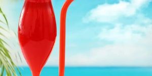 Tail Wine Glass With Built-in Straw (400 Ml)