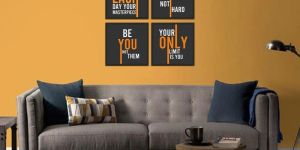 Work Smart Not Hard Motivational Wall Frames Set of 4