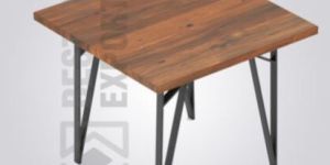 Wells 4 Seater Square Wooden Restaurant Table