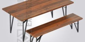 Wells 6 Seater Wooden Restaurant Table