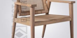Wood and Cane Armchair