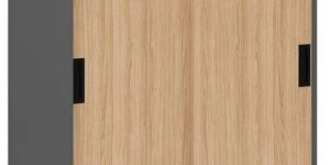 Wooden File Storage Cabinets with Sliding Doors for Office