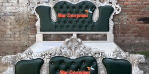 Wooden Royal Carved King Size Double Bed BD-0127