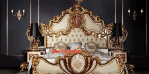 Wooden Royal King Size Bed BD-014