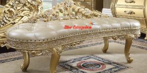 Wooden Royal Luxury Bed Bench BDB-001