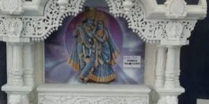 White Inlay Work Marble Temple