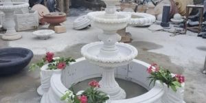 White Marble Fountain
